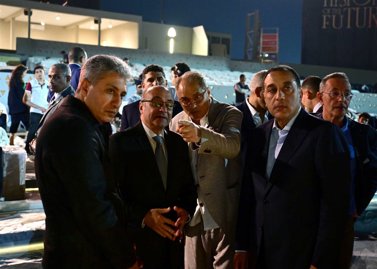 رئيس الوزراء خلال زيارته للمتحف المصري الكبير<br>