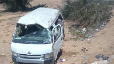 إصابة 7 أشخاص إثر حادث انقلاب في ديرب نجم 