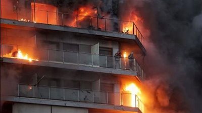 ماس كهربائي وراء اندلاع حريق هائل في شقة نجل فؤاد المهندس