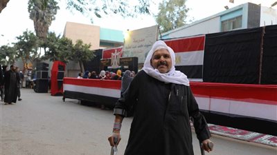 أحدهم بالعكاز.. حضور كثيف لكبار السن أمام اللجان الانتخابية في القاهرة (صور)