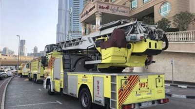 مصرع وإصابة 25 شخصا في حريق ببناية سكنية في دبي