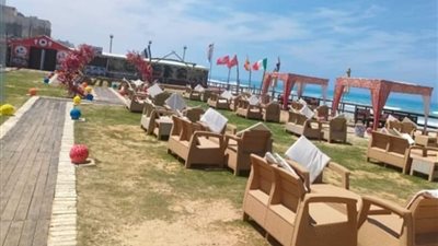 شواطئ الإسكندرية تتزين لاستقبال زوارها في مواسم الأعياد