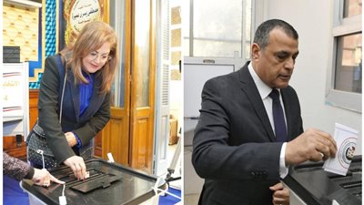 وزيرا التخطيط والإنتاج الحربي يدلون بأصواتهم في الانتخابات الرئاسية