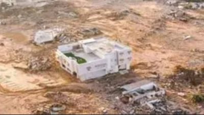 معجزة.. منزل ليبي لم ينهار من عاصفة دانيال ويقف شامخاً