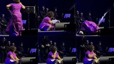 أثناء حفلها بدبي.. سقوط شيرين عبد الوهاب على المسرح يشعل السوشيال ميديا