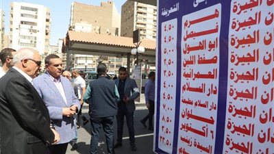 وزير التنمية ومحافظ الجيزة يتفقدان المواقف لمتابعة تعريفات الركوب