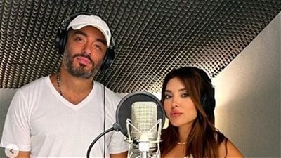 رامي جمال برفقة زوجته يتعاونان في أغنية جديدة