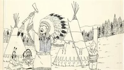 بـ 3 ملايين يورو...قيمة كتاب Tintin in America بالمزاد العلني في باريس