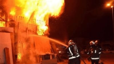 حريق هائل في وحدة سكنية يُصيب 6 أشخاص بالغردقة