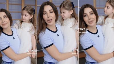 نانسي عجرم وابنتها يتصدرا التريند بموقف عفوي