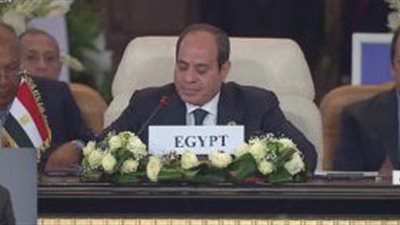 نص كلمة الرئيس السيسى أمام قمة القاهرة للسلام 2023