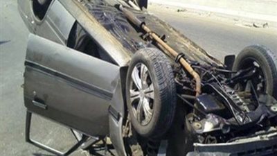 انقلاب سيارة ملاكي بالطالبية وإصابة شخصين