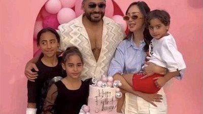 بسمة بوسيل تحتفل بعيد ميلاد ابنتها بحضور تامر حسني
