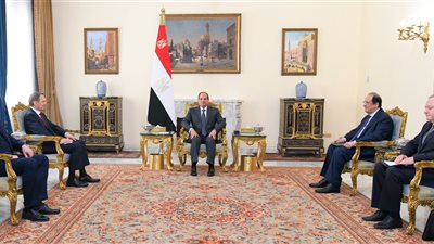 السيسي يلتقي وفد روسي لبحث آخر الأوضاع بغزة