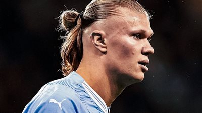 بعمر الـ23 هالاند يصل للهاتريك رقم 20