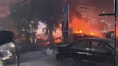 الدفاع المدني اللبناني: نعمل على إخماد الحرائق جراء قصف الاحتلال للضاحية