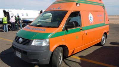 إصابة 8 أشخاص فى حادث انقلاب ميكروباص على الطريق الدائرى بمدينة بني سويف 