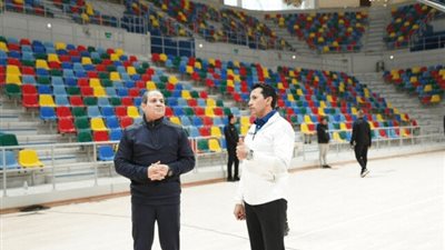 السيسي يتفقد مدينة مصر الدولية للألعاب الأولمبية (صور)