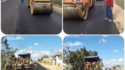 بتكلفة ٢٩ مليون.. رصف طريقي الريكو المركب بحوش عيسى وجسر ترعة ساحل مرقص 