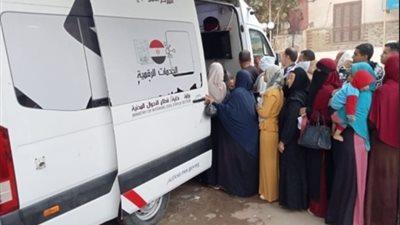 استخراج 8549 بطاقة رقم قومي عن طريق الأحوال المدنية المتنقلة