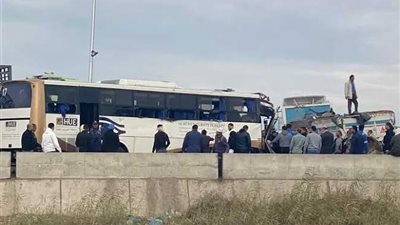 حادث تصادم مروع يُصيب 25 طالبًا في الجيزة