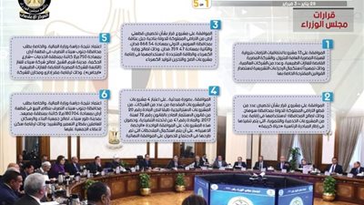 الحصاد الأسبوعي لمجلس الوزراء خلال الفترة من 28 يناير حتى 3 فبراير 
