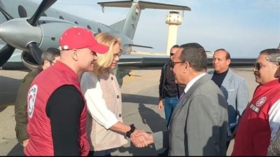 وصول كبيرة منسقي الأمم المتحدة للشؤون الإنسانية إلي العريش