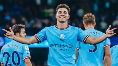 ألفاريز يعوض غياب هالاند.. تشكيل مانشستر سيتي أمام برايتون بالدوري الإنجليزي 