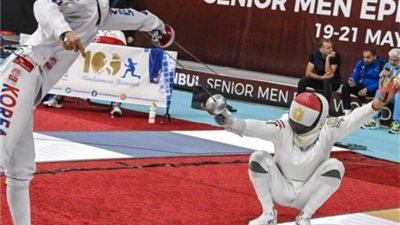 منتخب مصر يتوج بذهبيه كأس العالم لسيف المبارزه