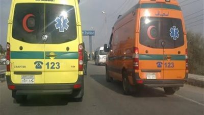 حادث تصادم يصيب 25 شخصاً على طريق الفيوم بأكتوبر