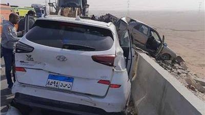 تفاصيل إصابة شخصين خلال حادث مروري بمحافظة القليوبية