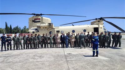 القوات المسلحة تشارك السلطات اليونانية فى إخماد حرائق الغابات هناك