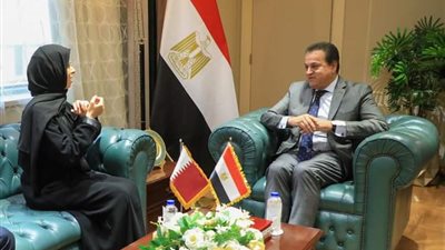 عبدالغفار يستقبل وزيرة التعاون الدولي بقطر لبحث دعم الفلسطينيين