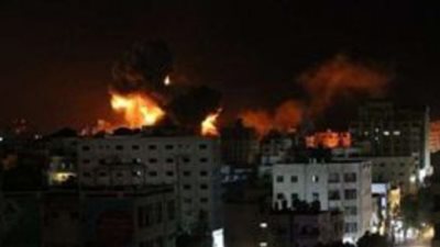 قوات الاحتلال تواصل شن غارات جوية في شرق مدينة رفح