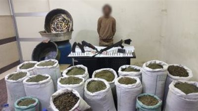 أمن الجيزة يضبط تاجر صناعة المخدرات بأكتوبر