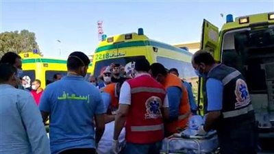 السرعة الزائدة وراء تصادم سيارة ملاكي بطريق الواحات