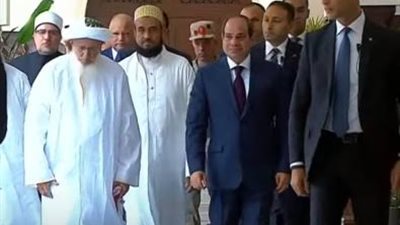 السيسي يفتتح مسجد السيدة نفيسة بعد أعمال التطوير والترميم