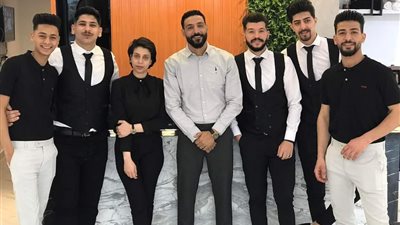 رشوان يهنئ الأستاذ حمزه بدر بمناسبة إفتتاحة Level salon