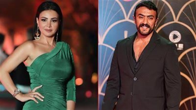 أحمد العوضى ودينا فؤاد يواصلان تصوير 