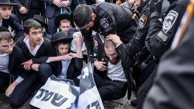 احتجاجات الحريديم في القدس ضد قرار تجنيدهم العسكري