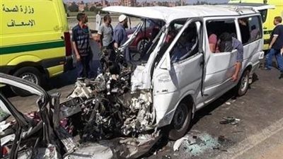 حادث تصادم مروع  يصيب 7 مواطنين بـ المنوفية