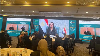 وزيرة التضامن تؤكد على أهمية الارتقاء بأوضاع ذوي الإعاقة في العالم العربي