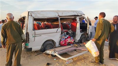 حادث تصادم مروع وراء مصرع 5 أشخاص وإصابة آخرين بالفيوم