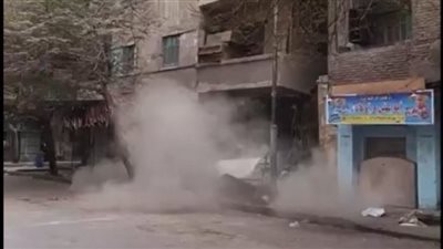 كواليس انهيار عقار سكني مكون من 5 أدوار فى مصر القديمة بالقاهرة