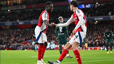 دوري أبطال أوروبا| ساكا يواصل أرقامه المميزة مع آرسنال أمام موناكو