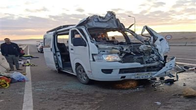 حادث انقلاب يصيب 7 مواطنين على الطريق السياحى بالجيزة