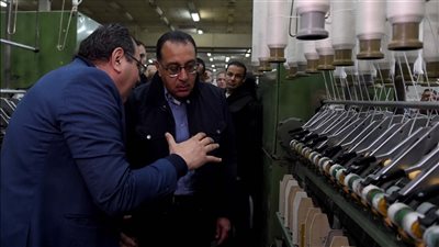 زيارة رئيس الوزراء لمصنع نسيج 3 بالمحلة الكبري