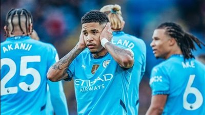 مانشستر سيتي ينهي الشوط الأول متقدمًا على ليستر سيتي بالدوري الإنجليزي الممتاز