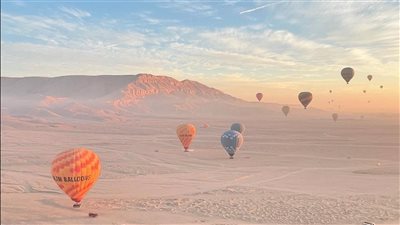الطيران: رحلة بالون طائر تعرضت لهبوط اضطرارى بالقرنة في الأقصر