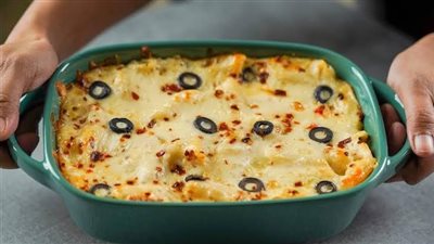 طريقة تحضير المكرونة بالبطاطس والزيتون في الفرن بطعم لذيذ